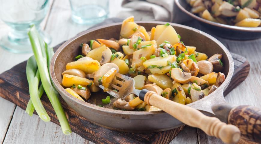 Грибное рагу с картофелем, пошаговый рецепт и фото
