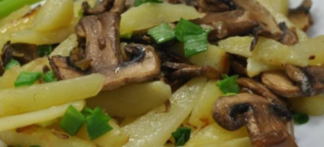 запеченный картофель с замороженными грибами