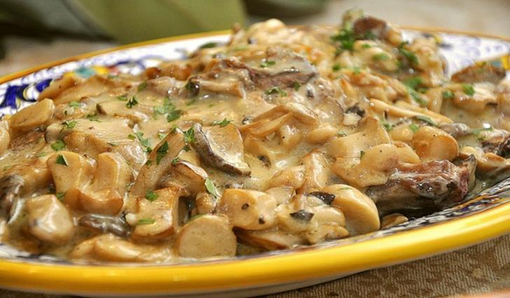 Как приготовить жареное мясо с грибами