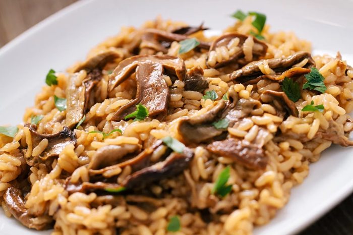 17 простых и вкусных рецептов плова с грибами шампиньонами
