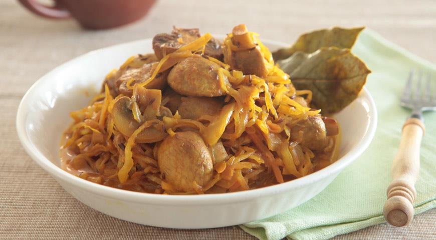 Квашеная капуста с грибами, пошаговый рецепт с фото