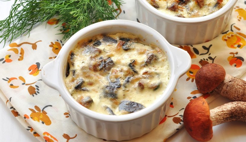 Жюльен с курицей и грибами