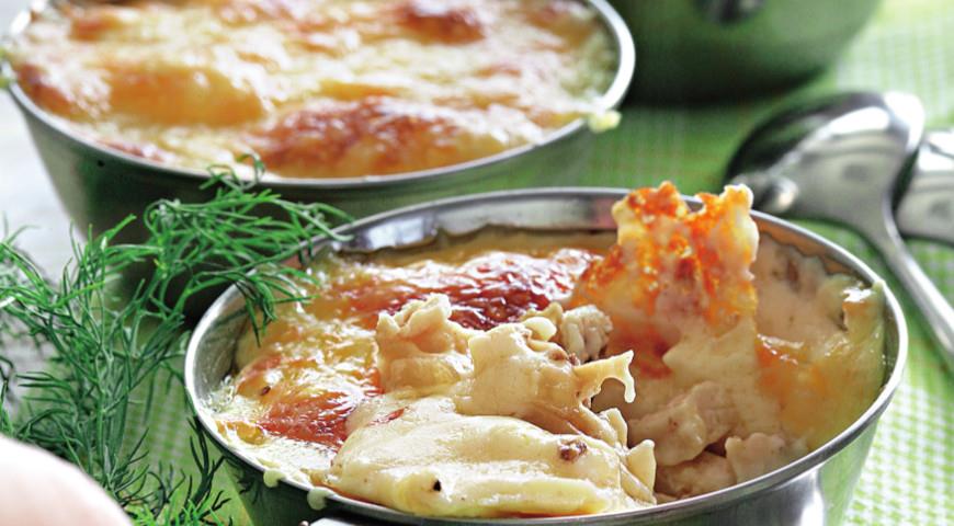 Куриный жульен с грибами, пошаговый рецепт с фото