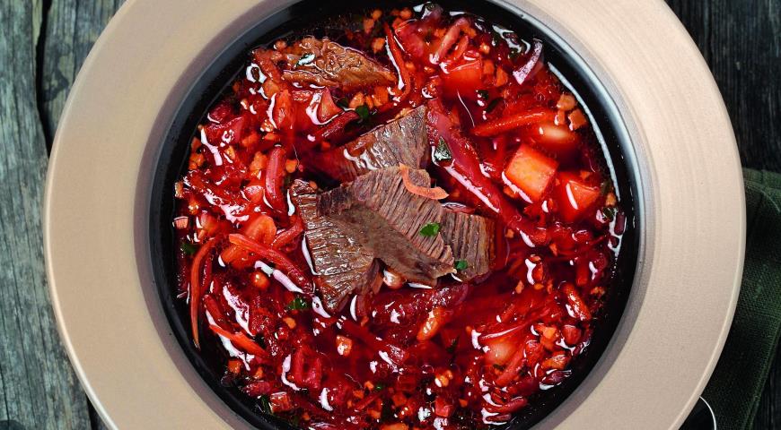 Классический борщ с говядиной, пошаговый рецепт с фото