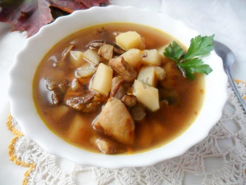 Грибной суп с шампиньонами рецепт с пошаговым фото - 1000.menu