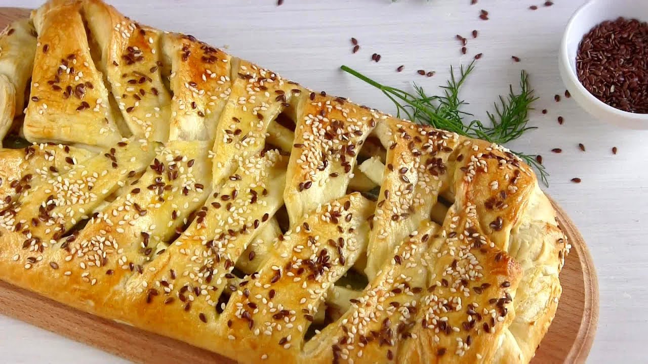 Куриный пирог из смешанного слоеного теста/Просто СОУКИ Вкуснятина! - YouTube