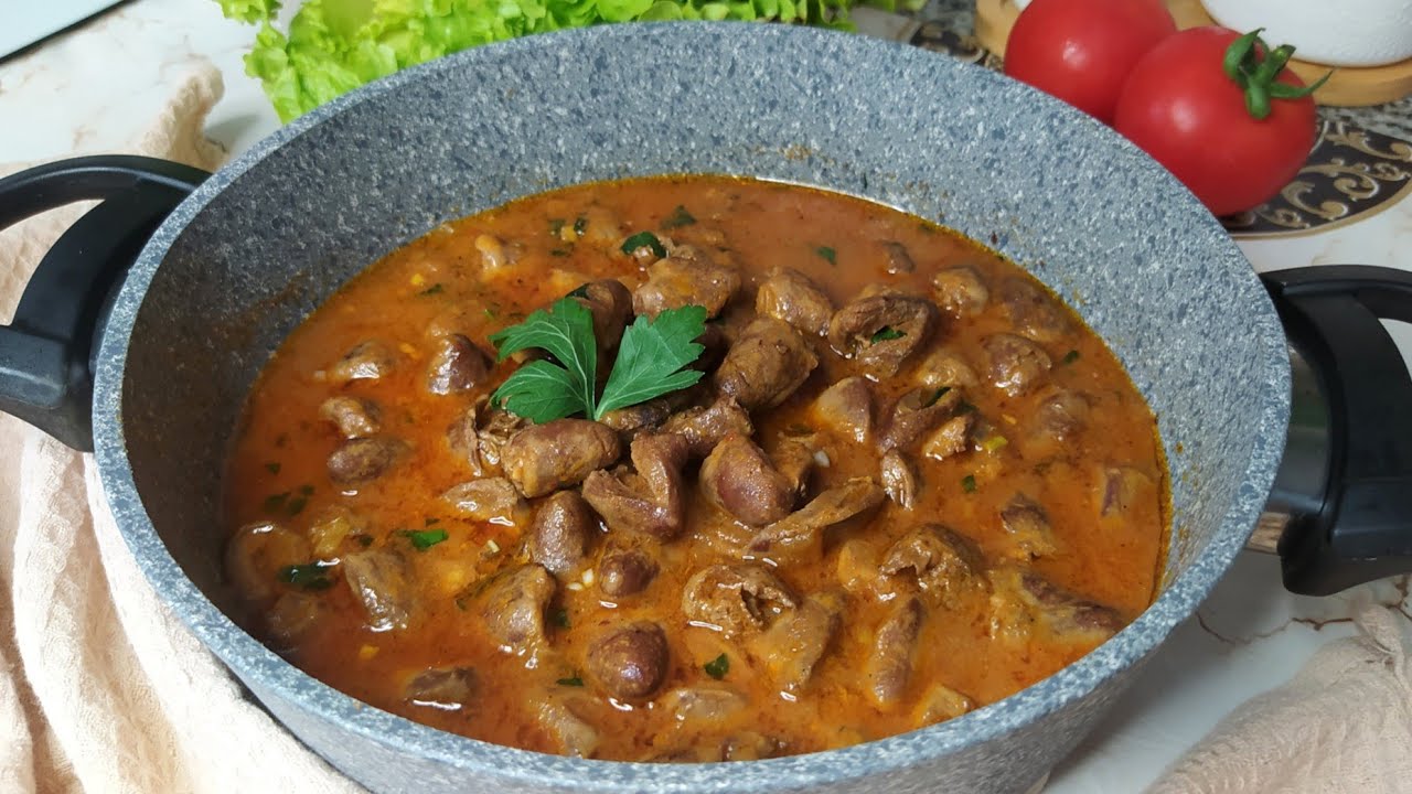 КУРИНЫЕ СЕРДЕЧКИ В ТОМАТИНОВОМ ДЖЕМСЕ / Как приготовить куриные сердечки. - YouTube