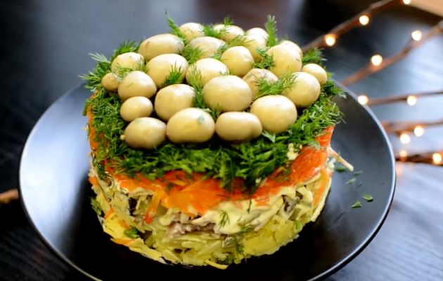 Классический рецепт Грибная поляна