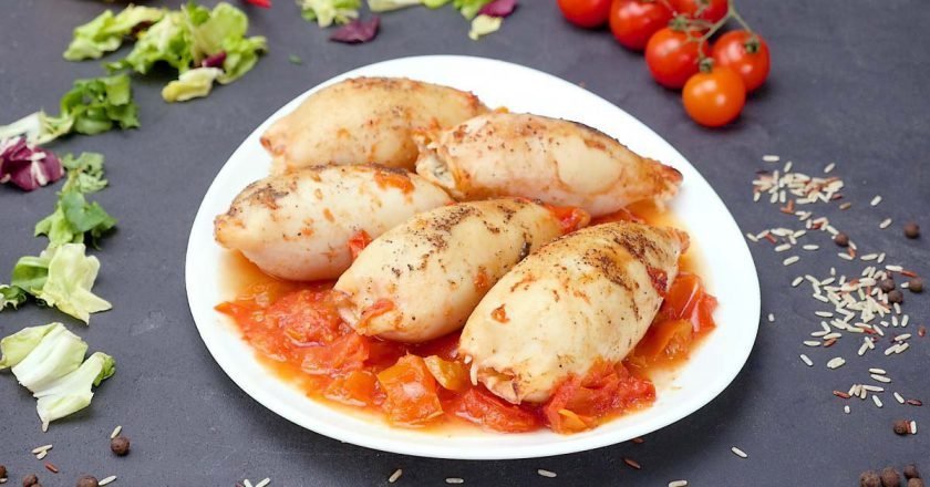Фаршированные кальмары - по вкусу