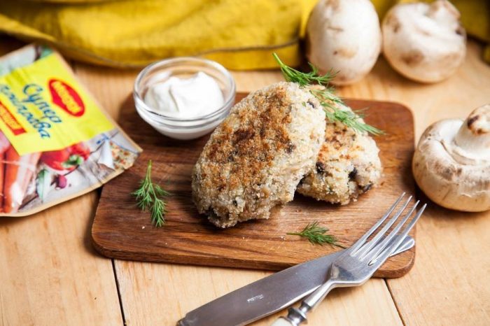 Вкусные котлеты из грибов шампиньонов