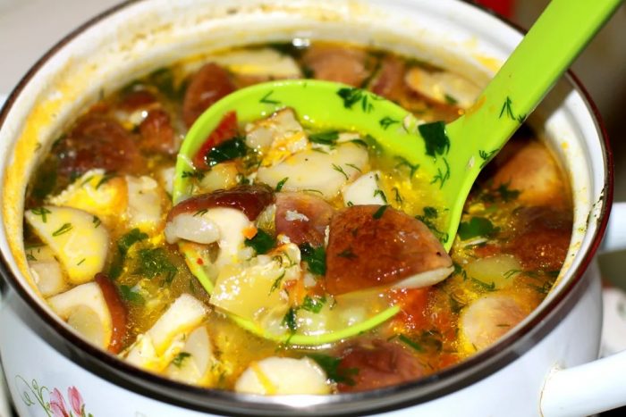 Как приготовить вкусный суп с грибами