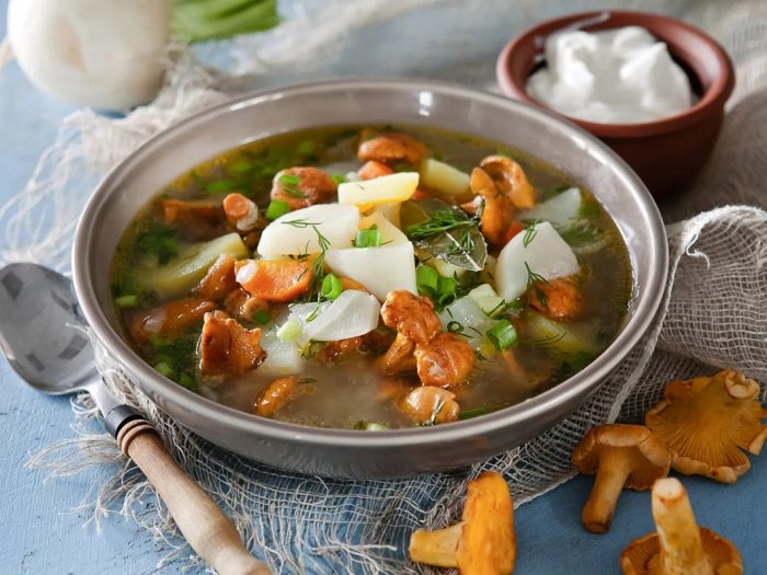 Как приготовить вкусный суп с грибами