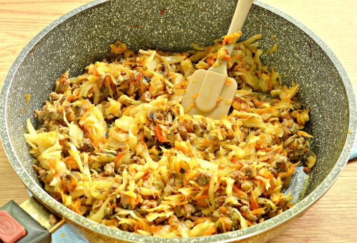 19 рецептов тушеной капусты с мясом и грибами