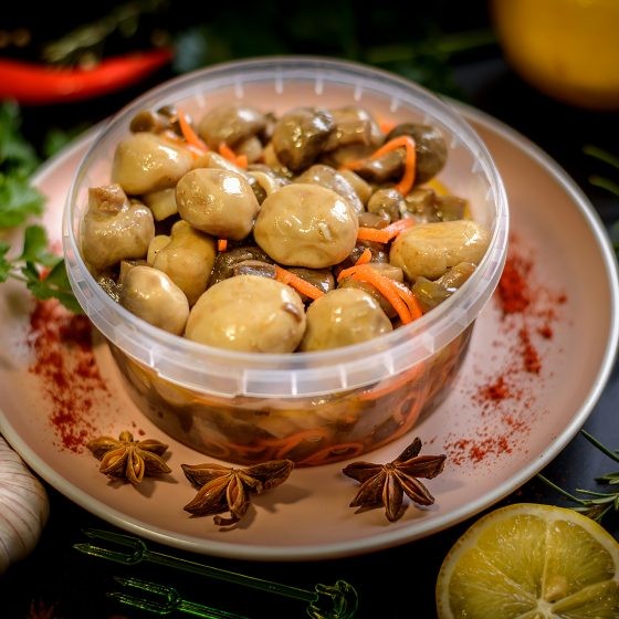 Как вкусно и быстро замариновать шампиньоны по-корейски в домашних условиях