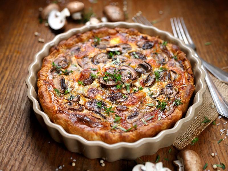 Пирог с творогом и грибами рецепт с фотографиями - 1000.menu