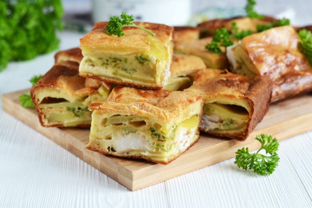Заливной пирог с курицей и картофелем рецепт с фото, пошагово и видео - 1000.menu