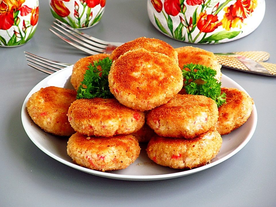 Морские крабовые котлеты, пошаговый рецепт с фото