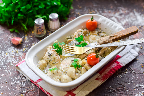 Что можно приготовить из грибов шампиньонов и куриного филе