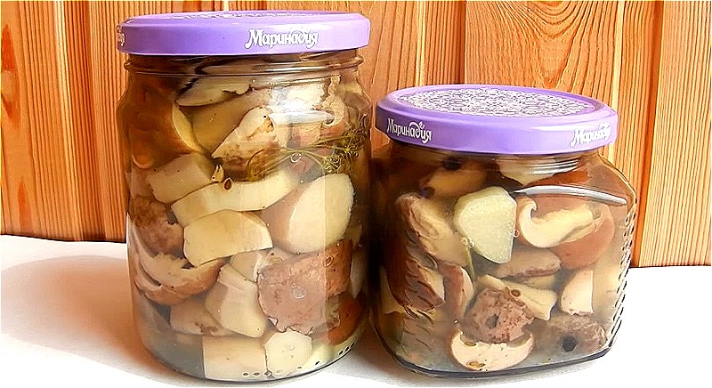 Хрустящие маринованные белые грибы на зиму