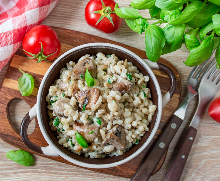 Сливочный перловый ячмень с грибами рецепт с пошаговым фото на блоге Вкусной