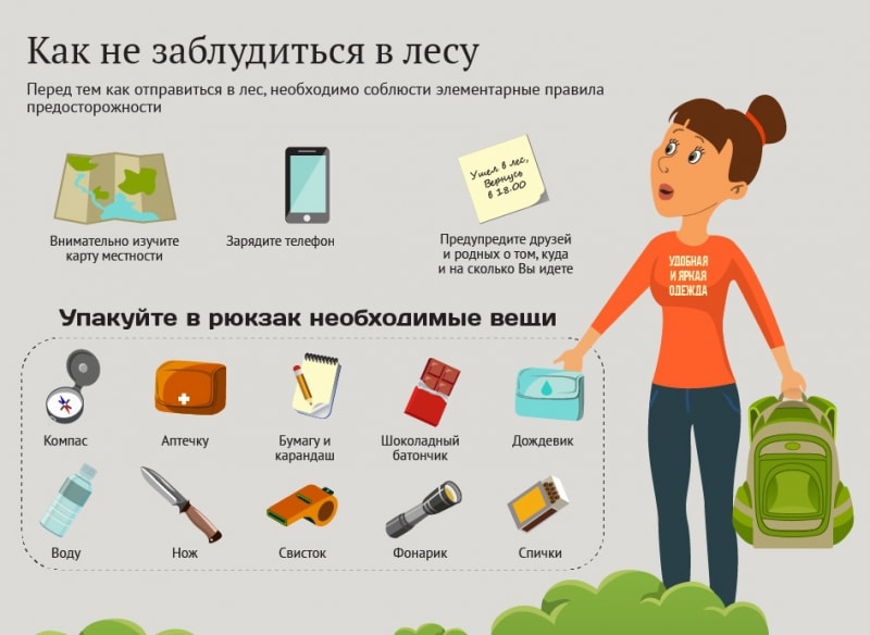 Если заблудился в лесу: что делать, правила и примечания