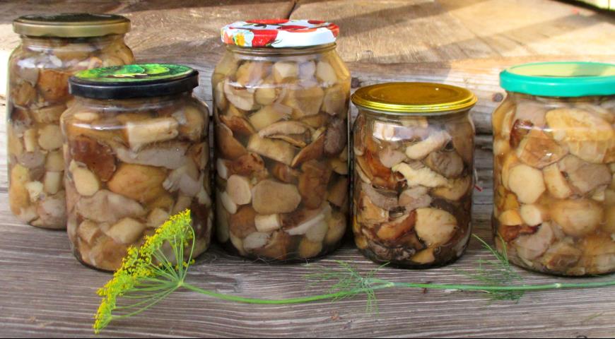 Маринованные грибы в банке, пошаговый рецепт с фото