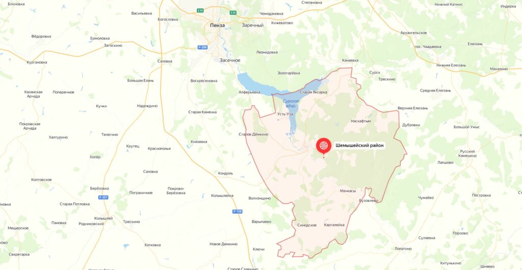 Грибная карта Пензенской области