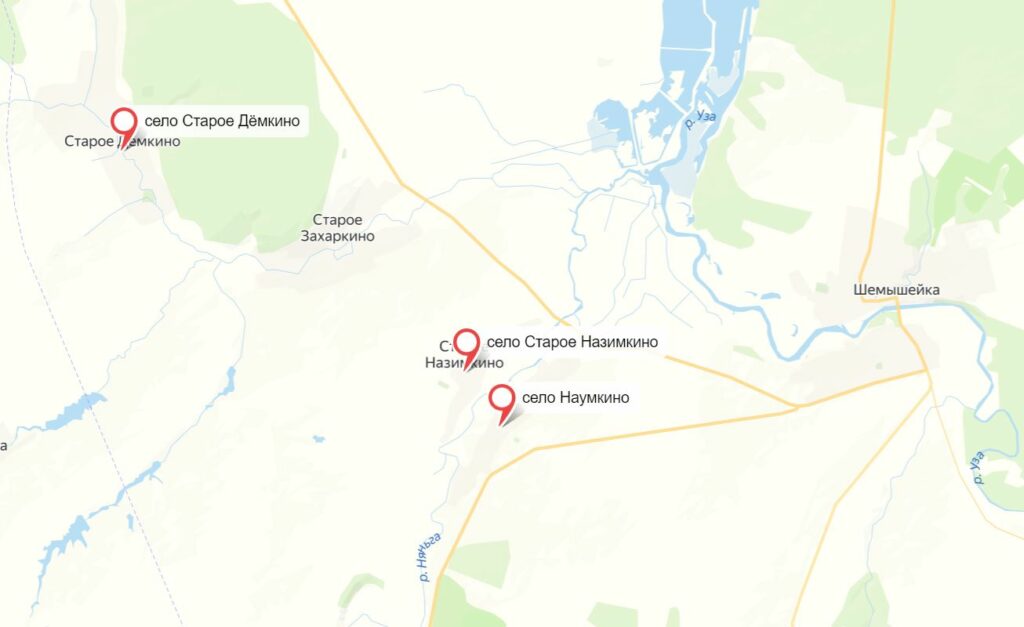 Грибная карта Пензенской области